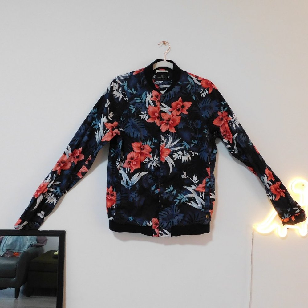 Aloha Floral Lightwieght/Summer Bomber